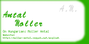 antal moller business card